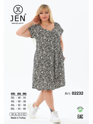 Купить Халат JEN 02232 большого размера на пуговицах в Украина в Lingerie.ua - Одяг для дому та відпочинку, Фото 2