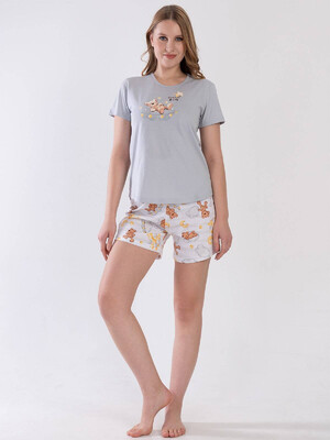 Купить Хлопковый комплект из футболки и шорт VIENETTA 3101168377 в Украина в Lingerie.ua - Одяг для дому та відпочинку, Видео