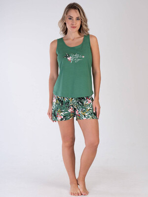 Купить Хлопковый комплект из майки и шорт VIENETTA 3100447930 в Украина в Lingerie.ua - Одяг для дому та відпочинку, Видео