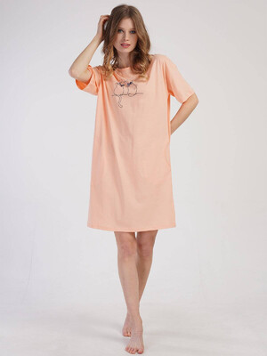 Купить Хлопковая туника с коротким рукавом VIENETTA 3100740000 в Украина в Lingerie.ua - Одяг для дому та відпочинку, Фото 8