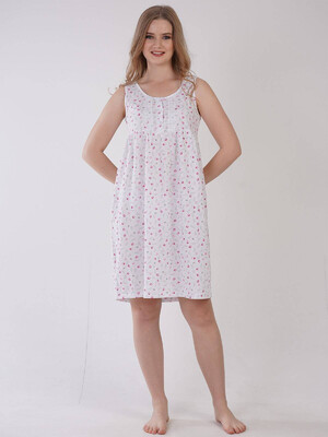 Купить Хлопковая ночная сорочка без рукавов VIENETTA 1613960651 в Украина в Lingerie.ua - Одяг для дому та відпочинку, Фото 3