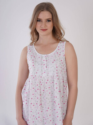 Купить Хлопковая ночная сорочка без рукавов VIENETTA 1613960651 в Украина в Lingerie.ua - Одяг для дому та відпочинку, Фото 8