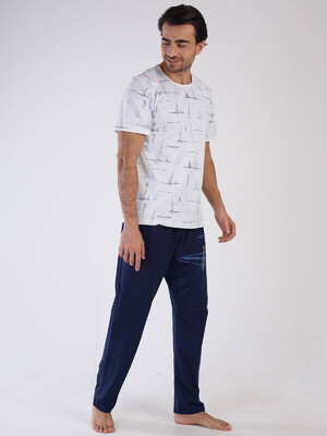 Купить Хлопковый комплект с брюками VIENETTA MAN 3100613518 в Украина в Lingerie.ua - Одяг для дому та відпочинку, Фото 3