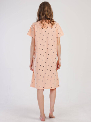 Купить Хлопковый халат на молнии с коротким рукавом VIENETTA 3100761929 в Украина в Lingerie.ua - Одяг для дому та відпочинку, Фото 3