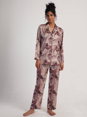 Купить Шелковая пижама с длинным рукавом VIENETTA 1616975364 в Украина