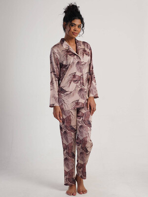 Купить Шелковая пижама с длинным рукавом VIENETTA 1616975364 в Украина в Lingerie.ua - Одяг для дому та відпочинку, Фото 3