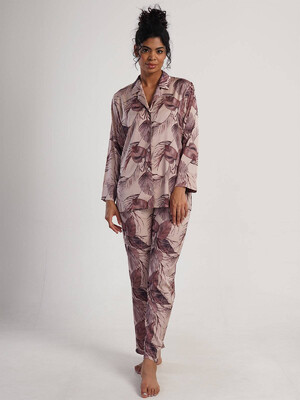 Купить Шелковая пижама с длинным рукавом VIENETTA 1616975364 в Украина в Lingerie.ua - Одяг для дому та відпочинку, Фото 4