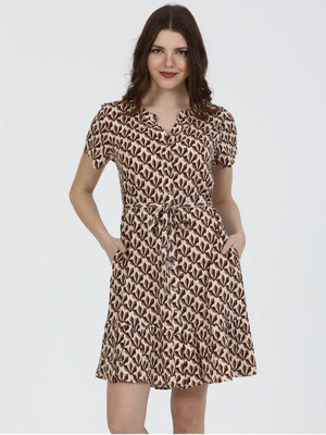 Купить Платье на пуговицах с коротким рукавом JEN 02228 в Украина