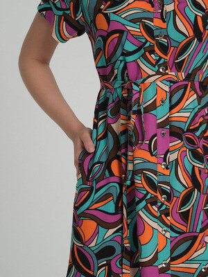 Купить Платье на пуговицах с коротким рукавом JEN 02228 в Украина в Lingerie.ua - Одяг для дому та відпочинку, Фото 2