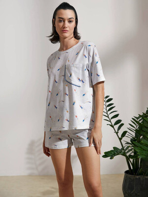 Купить Хлопковый комплект из футболки и шорт HAYS 36231 в Украина в Lingerie.ua - Одяг для дому та відпочинку, Фото 2