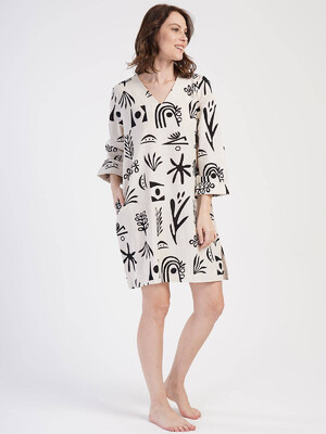 Купить Туника из штапеля с контрастным принтом VIENETTA 3120032312 в Украина в Lingerie.ua - Одяг для дому та відпочинку, Фото 10