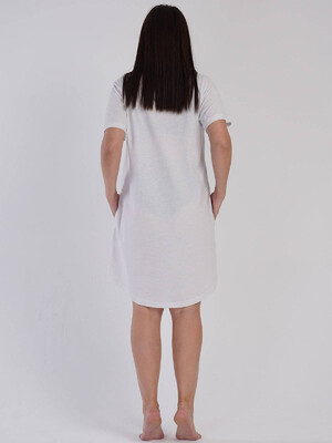 Купить Бавовняна туніка великого розміру з коротким рукавом VIENETTA 3120660000 в Украина в Lingerie.ua - Одяг для дому та відпочинку, Фото 3