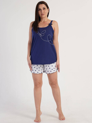 Купить Хлопковый комплект большого размера из майки и шорт VIENETTA 3120911478 в Украина в Lingerie.ua - Одяг для дому та відпочинку, Фото 6