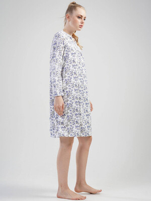 Купить Хлопковая ночная сорочка с длинным рукавом VIENETTA 2015623025 в Украина в Lingerie.ua - Одяг для дому та відпочинку, Фото 9