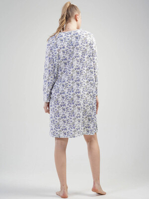 Купить Хлопковая ночная сорочка с длинным рукавом VIENETTA 2015623025 в Украина в Lingerie.ua - Одяг для дому та відпочинку, Фото 8