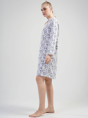Купить Хлопковая ночная сорочка с длинным рукавом VIENETTA 2015623025 в Украина в Lingerie.ua - Одяг для дому та відпочинку, Фото 7
