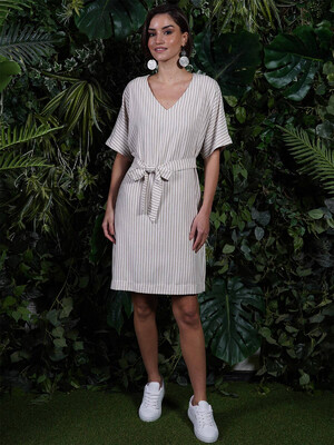 Купить Летняя туника в полоску VIENETTA PLUS 3114440035 в Украина в Lingerie.ua - Одяг для дому та відпочинку, Фото 3