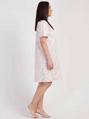 Купить Хлопковая ночная сорочка с коротким рукавом VIENETTA 3113220116 в Украина в Lingerie.ua - Одяг для дому та відпочинку, Фото 2