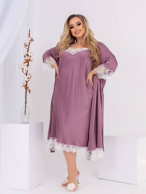 Купить Шелковый комплект из пеньюара и халата LINGERIE 170636 в Украина в Lingerie.ua - Одяг для дому та відпочинку, Фото 18