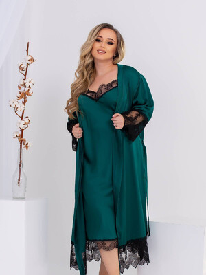 Купить Шелковый комплект из пеньюара и халата LINGERIE 170636 в Украина в Lingerie.ua - Одяг для дому та відпочинку, Фото 13