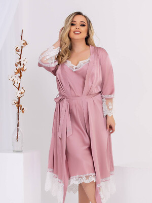 Купить Шелковый комплект из пеньюара и халата LINGERIE 170636 в Украина в Lingerie.ua - Одяг для дому та відпочинку, Фото 5