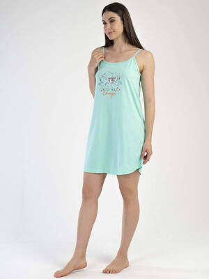 Купить Хлопковая ночная сорочка на бретельках VIENETTA 3010360000 в Украина в Lingerie.ua - Одяг для дому та відпочинку, Фото 2