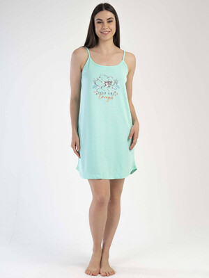 Купить Хлопковая ночная сорочка на бретельках VIENETTA 3010360000 в Украина в Lingerie.ua - Одяг для дому та відпочинку, Фото 8