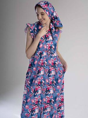 Купить Летний халат женский на пуговицах VIENETTA 3030030227 в Украина в Lingerie.ua - Одяг для дому та відпочинку, Фото 2