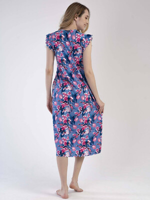 Купить Летний халат женский на пуговицах VIENETTA 3030030227 в Украина в Lingerie.ua - Одяг для дому та відпочинку, Фото 3