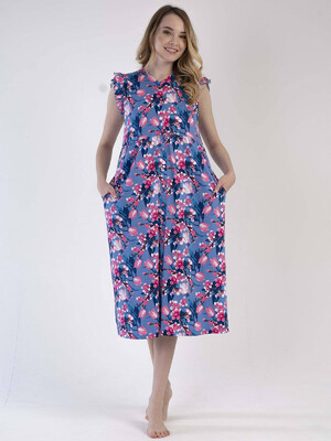 Купить Летний халат женский на пуговицах VIENETTA 3030030227 в Украина в Lingerie.ua - Одяг для дому та відпочинку, Фото 5