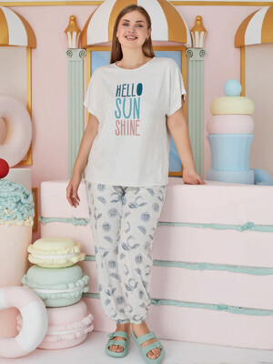 Купить Домашний женский комплект большого размера SEVIM 15674 в Украина