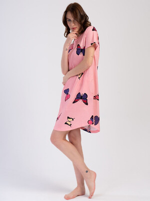 Хлопковая туника с коротким рукавом VIENETTA 3120602064