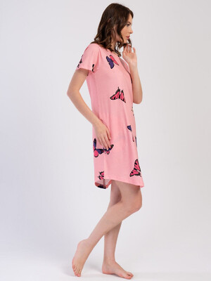 Купить Бавовняна туніка з коротким рукавом VIENETTA 3120602064 в Украина в Lingerie.ua - Одяг для дому та відпочинку, Фото 2