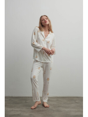 Купить Хлопковая классическая пижама с длинным рукавом HAYS 40407 в Украина в Lingerie.ua - Одяг для дому та відпочинку, Фото 10