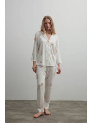 Купить Хлопковая классическая пижама с длинным рукавом HAYS 40407 в Украина в Lingerie.ua - Одяг для дому та відпочинку, Фото 9