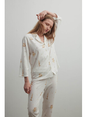 Купить Хлопковая классическая пижама с длинным рукавом HAYS 40407 в Украина в Lingerie.ua - Одяг для дому та відпочинку, Фото 5