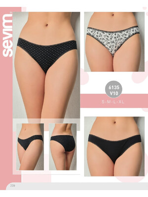 Купить Трусики женские слипы комплект 3 в 1 SEVIM 6135 в Украина в Lingerie.ua - Одяг для дому та відпочинку, Фото 2