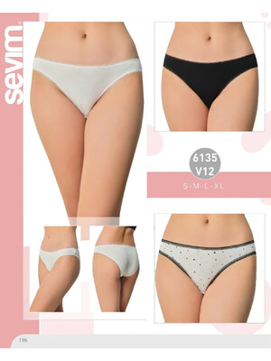 Купить Трусики женские слипы комплект 3 в 1 SEVIM 6135 в Украина в Lingerie.ua - Одяг для дому та відпочинку, Фото 3