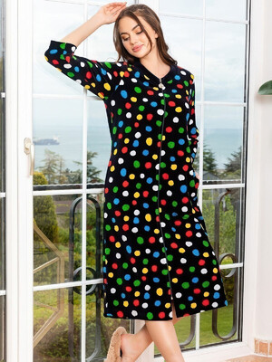 Купить Велюровый халат на молнии COCOON O22-1309 в Украина в Lingerie.ua - Одяг для дому та відпочинку, Фото 1