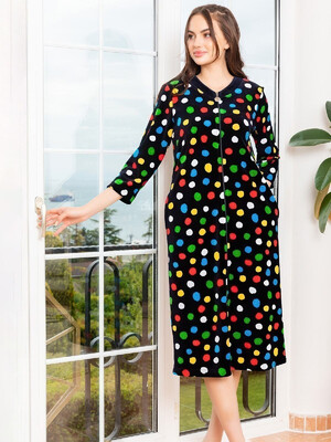 Купить Велюровый халат на молнии COCOON O22-1309 в Украина в Lingerie.ua - Одяг для дому та відпочинку, Фото 4