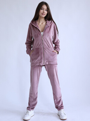 Купить Женский велюровый костюм с зип худи LINGERIE 170729 в Украина в Lingerie.ua - Одяг для дому та відпочинку, Фото 8