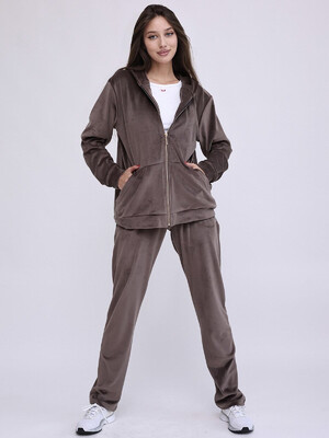 Купить Женский велюровый костюм с зип худи LINGERIE 170729 в Украина в Lingerie.ua - Одяг для дому та відпочинку, Фото 6