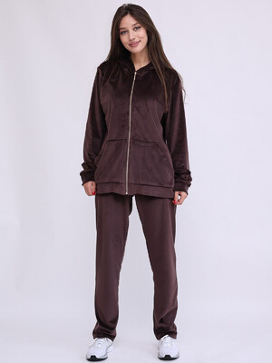 Купить Женский велюровый костюм с зип худи LINGERIE 170729 в Украина в Lingerie.ua - Одяг для дому та відпочинку, Фото 4