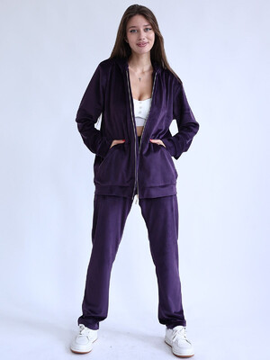 Купить Женский велюровый костюм с зип худи LINGERIE 170729 в Украина в Lingerie.ua - Одяг для дому та відпочинку, Фото 3