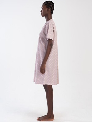 Купить Хлопковая ночная сорочка с коротким рукавом VIENETTA 3114010110 в Украина в Lingerie.ua - Одяг для дому та відпочинку, Фото 4