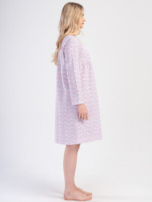 Купить Байковая ночная сорочка с длинным рукавом VIENETTA 1617110445 в Украина в Lingerie.ua - Одяг для дому та відпочинку, Фото 3