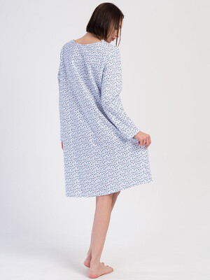 Купить Байковая ночная сорочка с длинным рукавом VIENETTA 1617110445 в Украина в Lingerie.ua - Одяг для дому та відпочинку, Фото 4