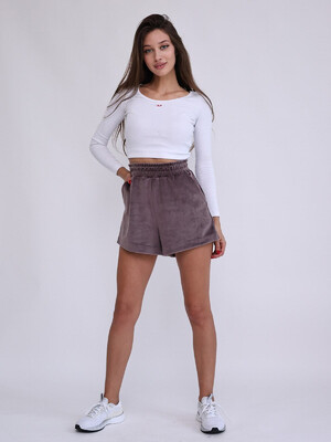 Купить Велюровые шорты с высокой посадкой LINGERIE 170731 в Украина