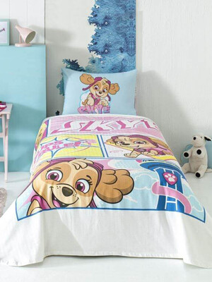 Купить Односпальный комплект постельного белья Disney Paw Patrol Skye с простыней на резинке в Украина в Lingerie.ua - Одяг для дому та відпочинку, Фото 1