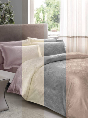 Купить Двуспальный комплект постельного белья TAC Jakar Saten Daria в Украина в Lingerie.ua - Одяг для дому та відпочинку, Фото 1